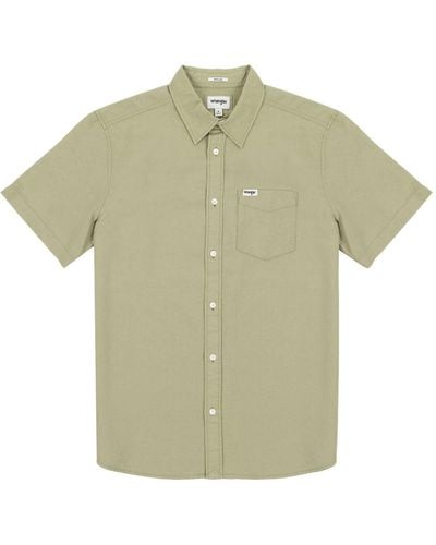 Wrangler SS 1 Pkt Shirt Maglietta - Verde