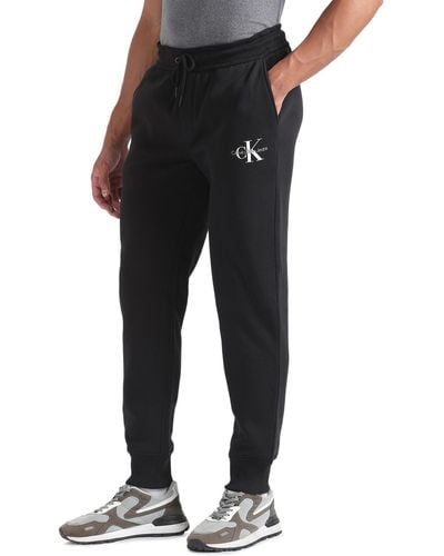 Calvin Klein Jeans MONOLOGO HWK Pant J30J324685 Pantalons en Tricot - Noir