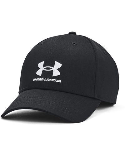 Under Armour Branded Lockup Adjustable Hat, - Black