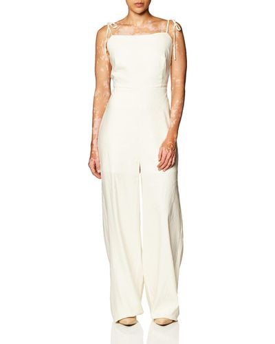 Guess Factory Kora Backless Jumpsuit - White