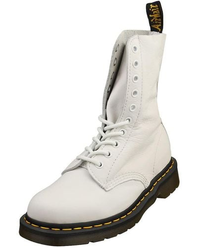 Dr. Martens S 1490 Leather Optical White Boots 6.5 Uk