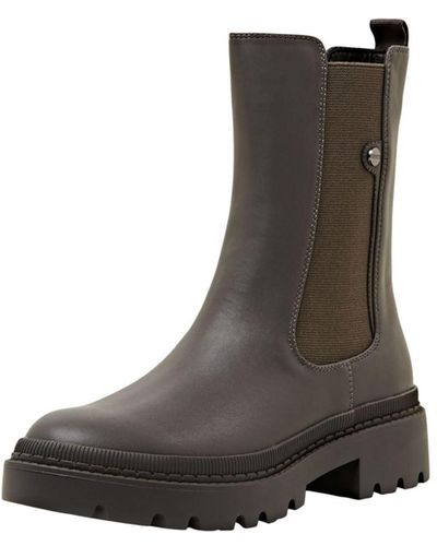 Esprit Épaisses bottines en similicuir - Multicolore