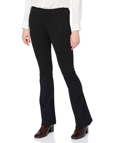 Black Jersey Flare Trouser