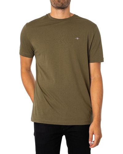 GANT Maglietta Originale SS T-Shirt - Verde