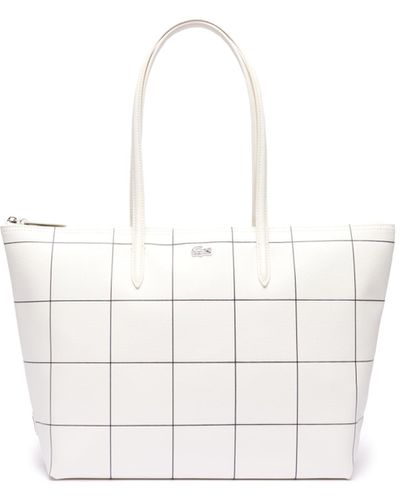 Lacoste Sac shopping femme - NF4387SJ, FARINE ABIMES, Taille unique - Blanc