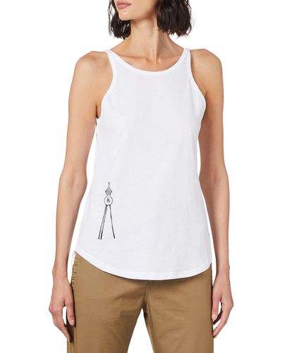 G-Star RAW Objects Tank Top T-shirt Voor - Wit