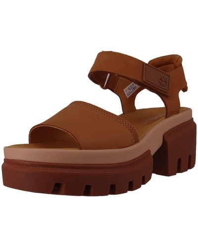 Timberland Everleigh Ankle Strap Sandale - Marron