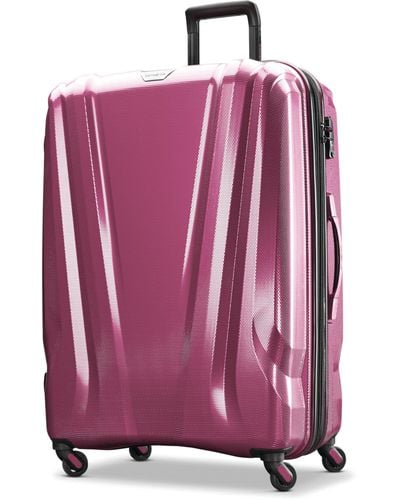 Samsonite Swerv Dlx Spinner 4 Wheel Hard Side Travel Suitcase With Side Carry Handle - Pink