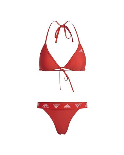 adidas Maillot de Bain Triangle Bikini - Rouge