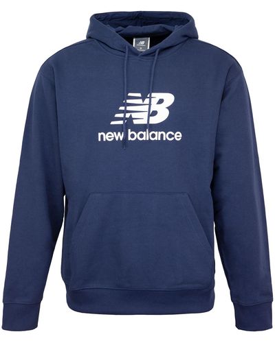 New Balance Logo Hoody Kapuzenpullover - Blau