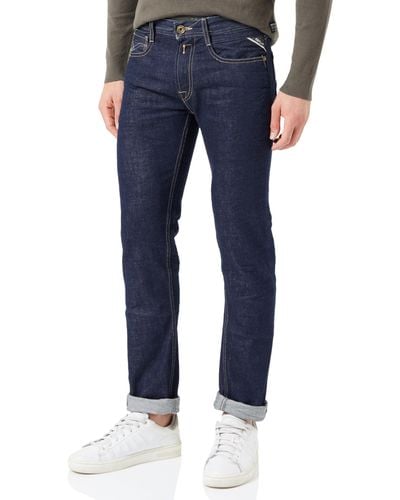 Replay Rocco Aged Jeans - Bleu