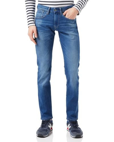 Pepe Jeans Cash 5pkt Trousers - Blue