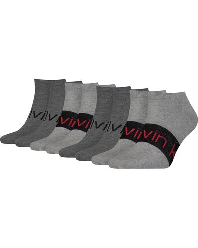 Calvin Klein Sneaker Socken Socks 4 Paar - Grau