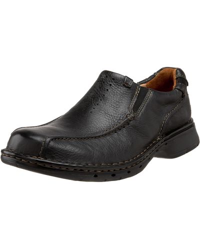 Clarks Unstructured Un.bend Casual Oxford,black,11 Xw Us