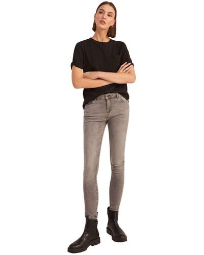 Springfield Slim Gewassen Duurzame Jeans Voor - Zwart
