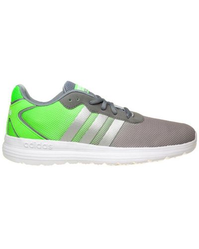 adidas Neo Cloudfoam Speed S Running Trainers Shoes Grey Green Aq1433 B55c