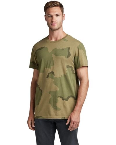 G-Star RAW Desert Camo T-Shirt - Grün