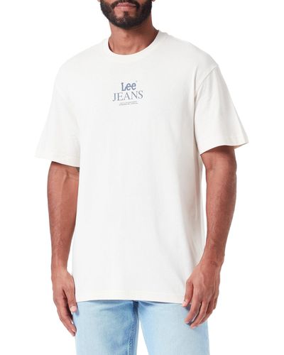 Lee Jeans Logo Loose Tee - Weiß