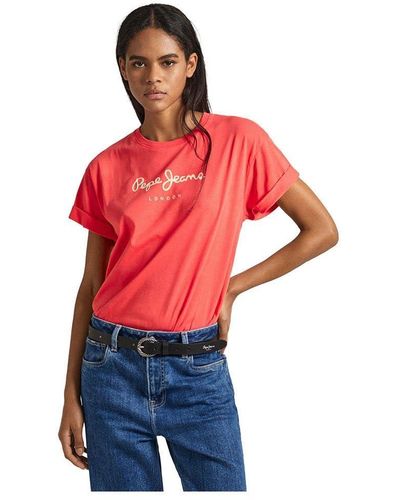 Pepe Jeans Helga T-shirt - Red