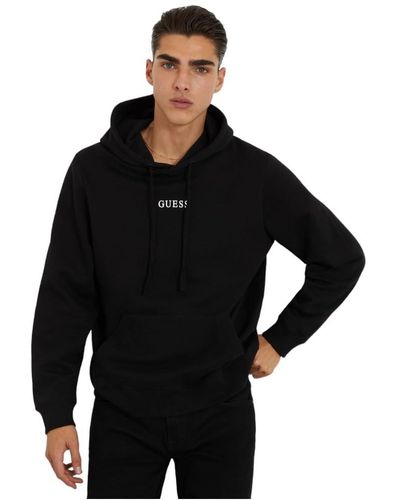 Guess Sweat à Capuche Noir Roy Noir M