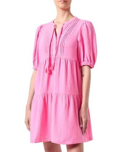 Vero Moda VMNATALI 2/4 LACE Short Dress WVN GA SPE - Pink