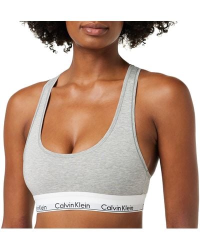 Calvin Klein Bralette Parte Superiore del Bikini - Neutro