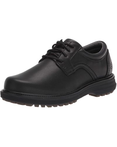 Skechers Round Toe Lace Up - Black