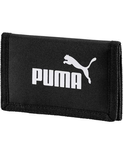 PUMA Phase Geweven Portemonnee Voor - Zwart