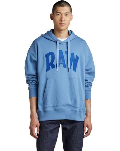 G-Star RAW Sudadera Con Capucha Raw University Oversized para Hombre - Azul