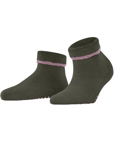 Esprit Vrouwen Cozy Slofsokken Anti-slip Noppen Op De Zool Huissokken Met Pluche Warme Zachte Comfortabel Voor Ontspanning Ademende - Groen