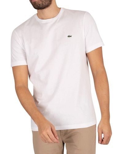 Lacoste Pima T Shirt White - Bianco