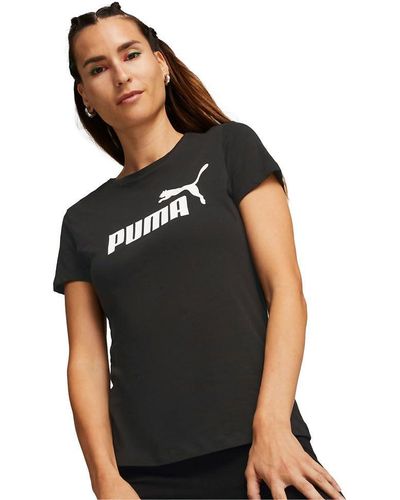 PUMA Plus Size Essential Logo Tee - Black