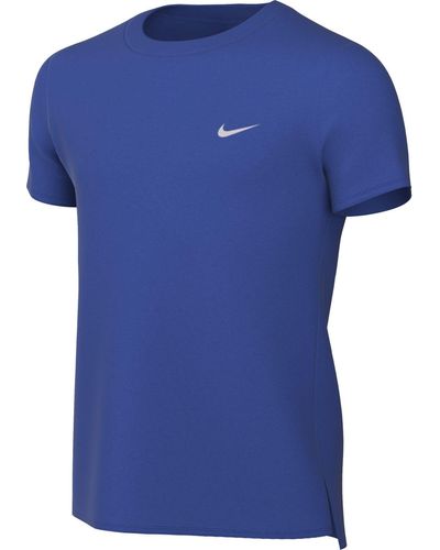 Nike Jongens Shirt B Nk Df Miler Ss - Blauw