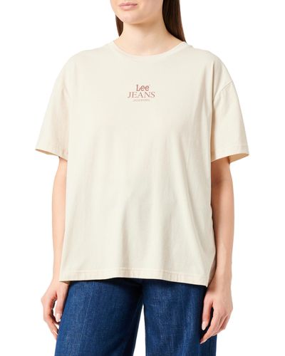 Lee Jeans Graphic Crewneck T-Shirt - Weiß