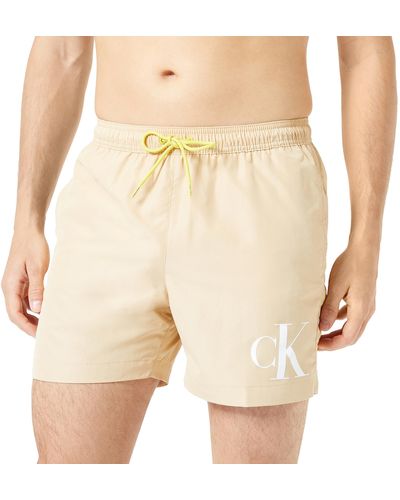 Calvin Klein Pantaloncino da Bagno Uomo Lungo - Neutro