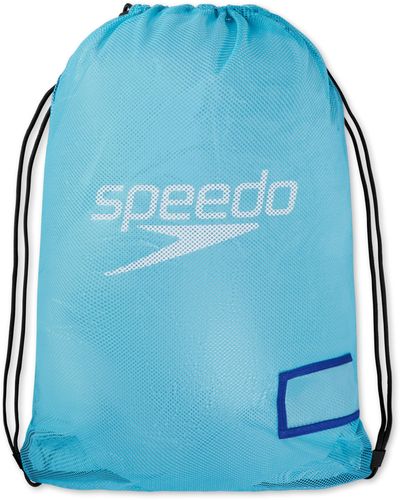 Speedo Backpack Unisex Equip Mesh Bag Xu Blue Black