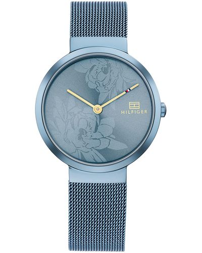 Tommy Hilfiger Ionic Plated Blue Steel Quartz Watch Strap