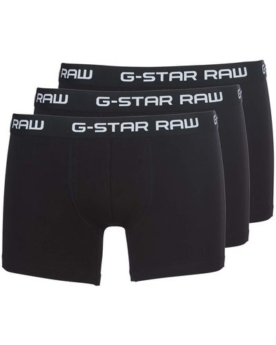 G-Star RAW Underwear Multipack Soft Cotton Stretch Classic Trunks - Black