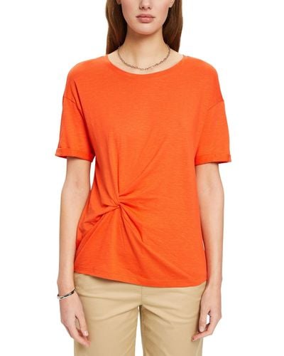 Esprit 023ee1k313 T-Shirt - Orange