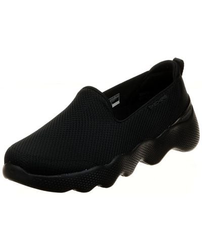 Skechers Go Walk Massage Fit Shoes - Black