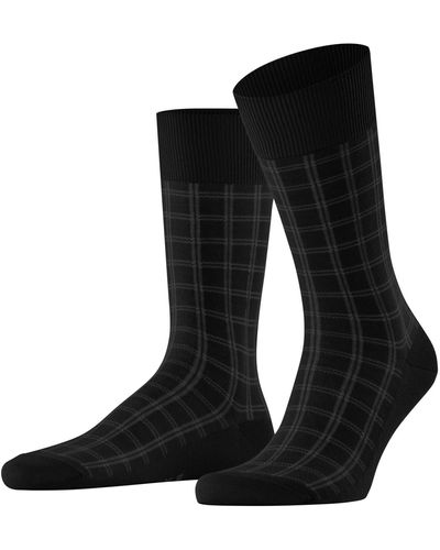 FALKE Socken Modern Tailor M SO Baumwolle gemustert 1 Paar - Schwarz