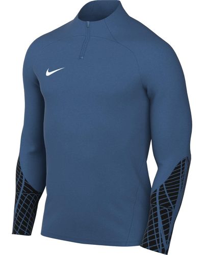 Nike Lange Mouw Top M Nk Df Strk Dril Top - Blauw