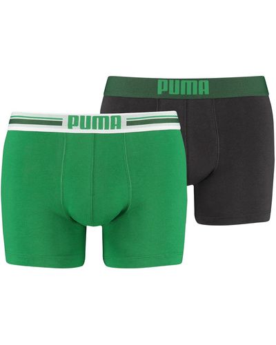 PUMA Basic Boxershorts - Groen