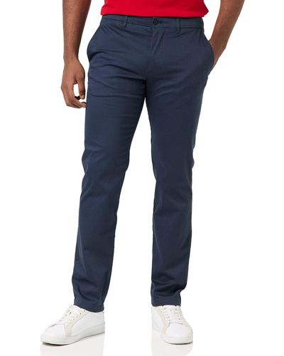 Tommy Hilfiger Hombre Pantalón Denton Printed Structure Chino - Azul