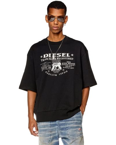 DIESEL S-Cooling-l2 Sweatshirt mit Rundhalsausschnitt - Schwarz