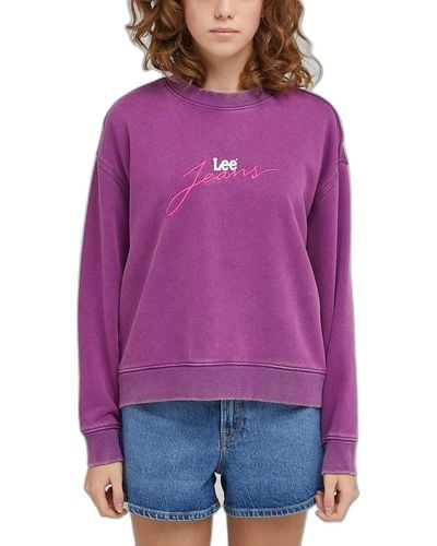 Lee Jeans Acid Sweatshirt - Lila