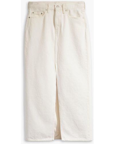 Levi's Ankle Column Skirts - White