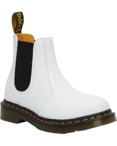 Dr. Martens 2976 Softy T Leather Chelsea Boot - White
