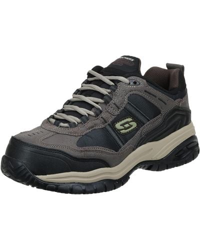 Skechers Work Relaxed Fit Soft Stride Grinnel Comp, Brown/black