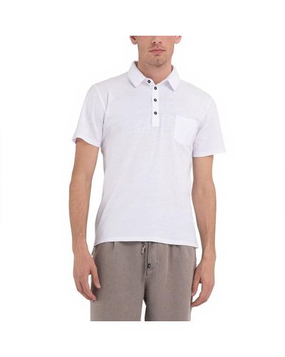 Replay M6456.000.23468g Hort Leeve Polo Man - White